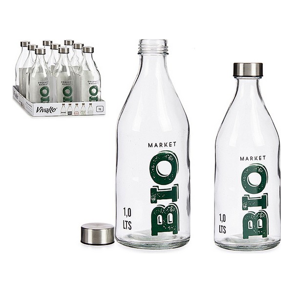 Bottle Bio Glass Steel 1000 ml - bottle