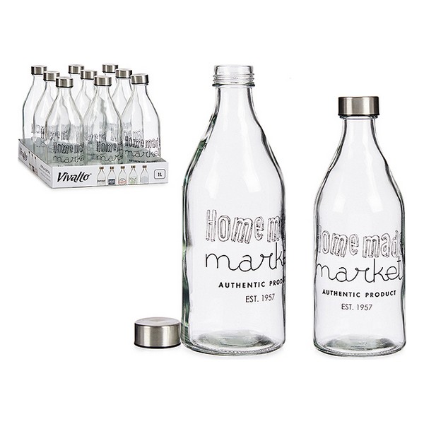 Bottle Market Glass Steel 1000 ml - bottle