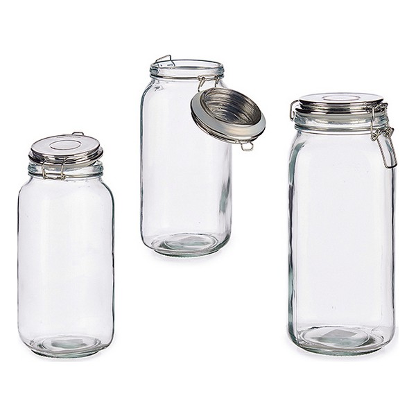 Glass Jar Glass 2,1L (11 x 26 x 11 cm) - glass