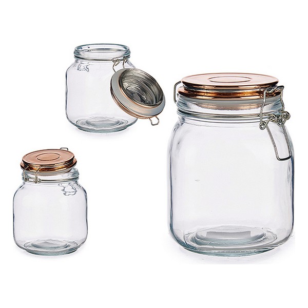 Glass Jar Glass (11 x 15,5 x 11 cm) - glass