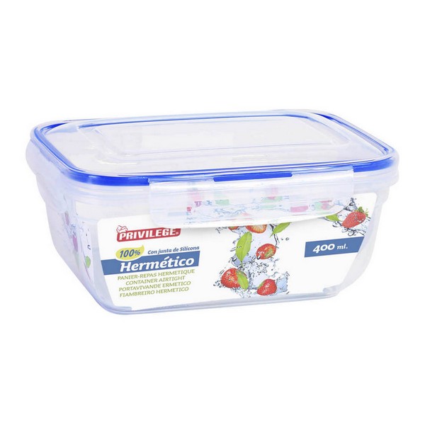 Hermetic Lunch Box Privilege Rectangular Transparent - hermetic