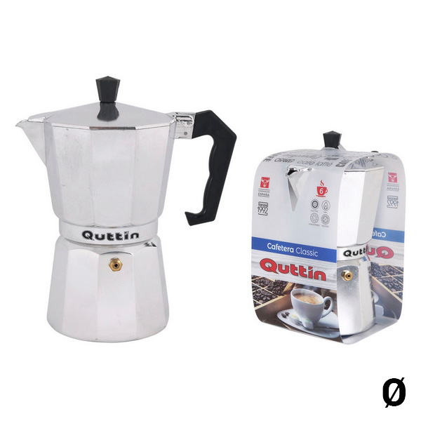Italian Coffee Pot Quttin Aluminium - italian