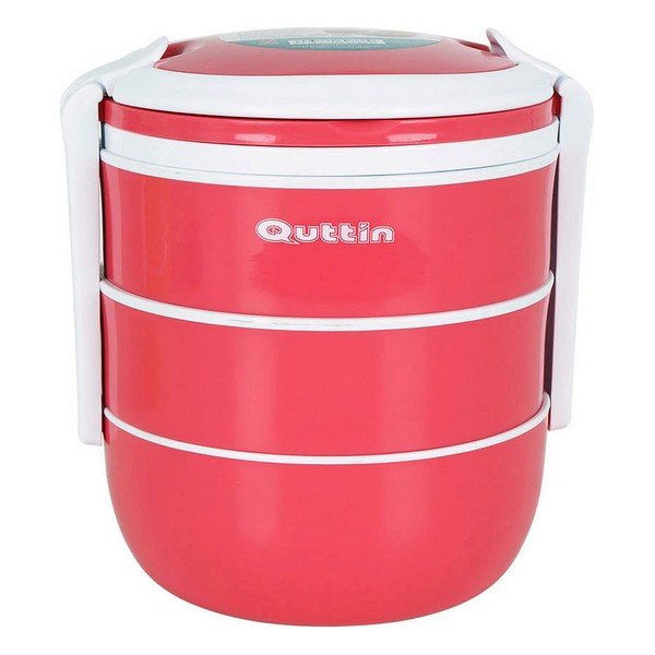 Set of lunch boxes Quttin Stackable Thermal (3 uds) (18 x 15,5 x 19 cm) - set