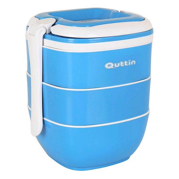Set of lunch boxes Quttin Stackable Thermal (3 uds) (16 x 14,5 x 18,5 cm) - set