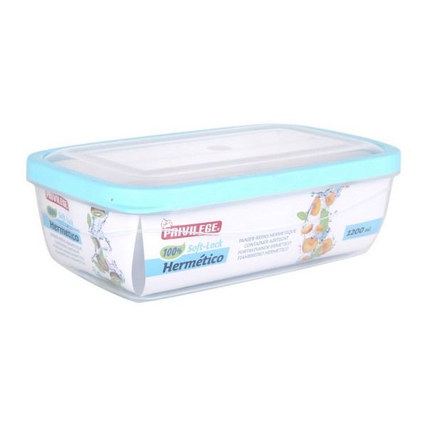 Hermetic Lunch Box Privilege Rectangular Transparent - hermetic