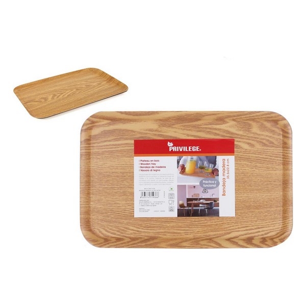 Tray Privilege Wood (35,5 x 22,8 cm) - tray