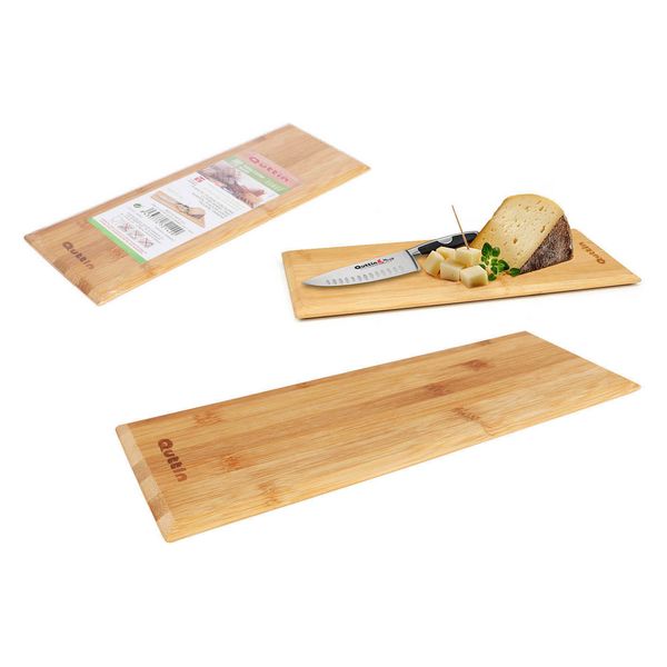 Chopping Board Quttin Bamboo Natural (33 x 11,5 x 1 cm) - chopping