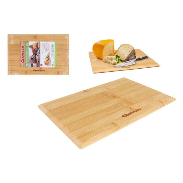 Chopping Board Quttin Bamboo Natural (24 x 16 x 1 cm) - chopping