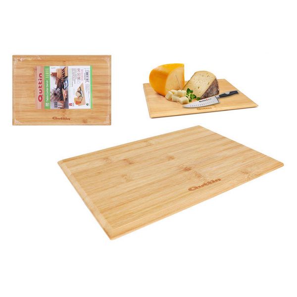 Chopping Board Quttin Bamboo Natural (28 x 20 x 1 cm) - chopping