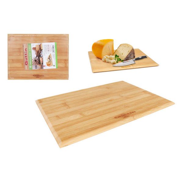 Chopping Board Quttin Bamboo Natural (33 x 25 x 1 cm) - chopping