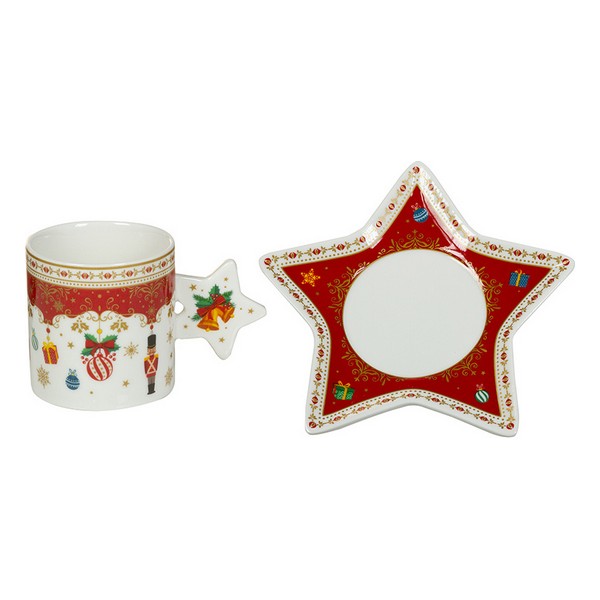 Cup with Plate Xmas Eve Porcelain (175 ml) - cup
