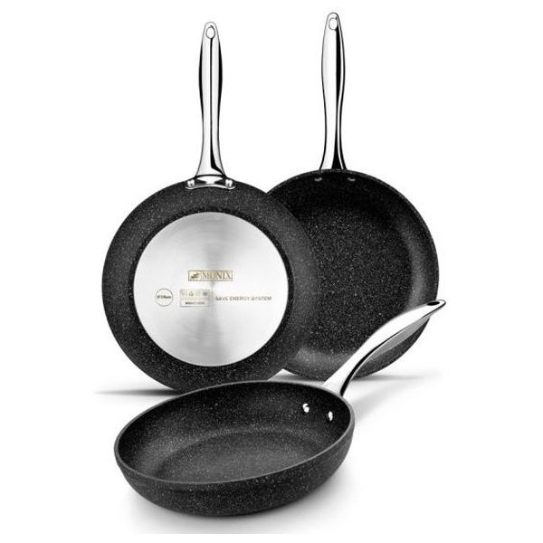 Pan Monix M741220 Ø 20 cm Quantanium Black - pan