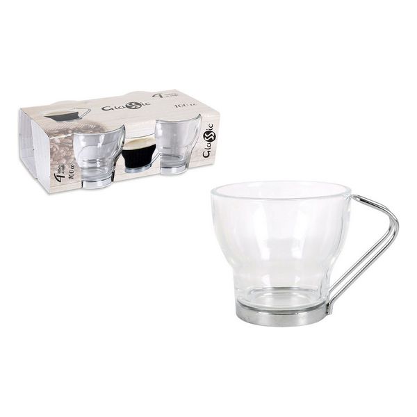 Piece Coffee Cup Set Glassic 100 cc Crystal (4 Pcs) - piece