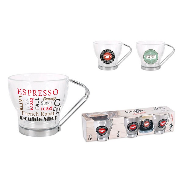 Set Glassic Tea and coffee cup (3 Pieces) (100 cc) - set