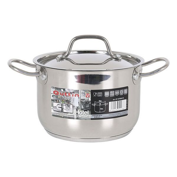 Stainless Steel Saucepan with Lid Quttin - stainless