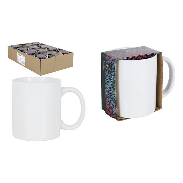 Ceramic Mug Bekia 350 cc White - ceramic