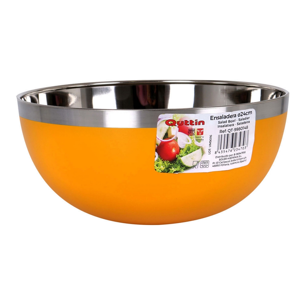 Salad Bowl Quttin Stainless steel (Ø 24 cm)