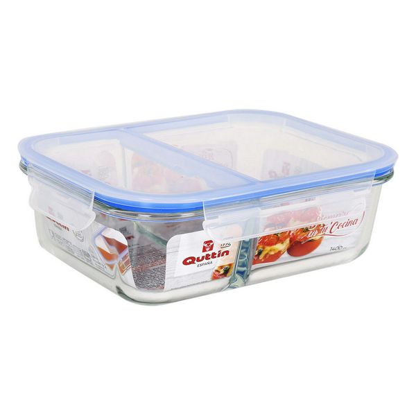 Lunch box Quttin Glass Compartments (1400 Cc) - lunch