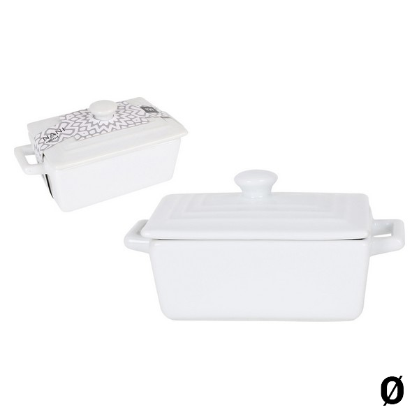 Saucepan La Mediterránea Nani Porcelain With lid Rectangular - saucepan