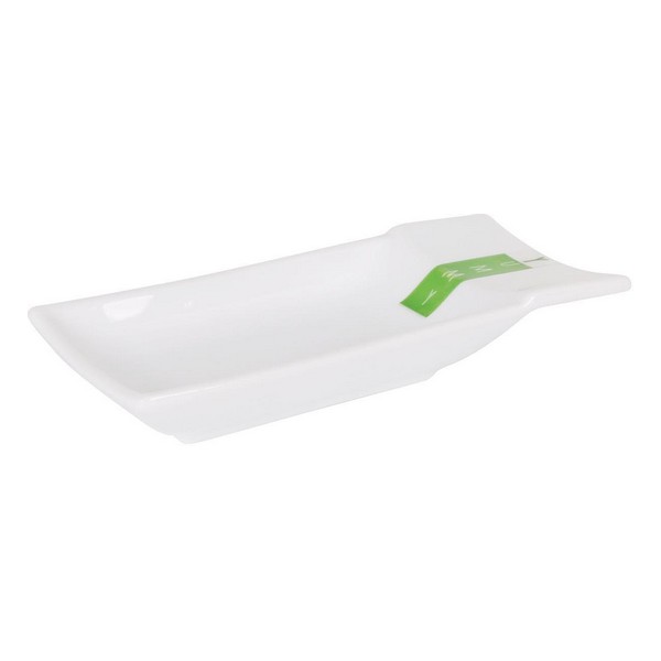 Snack tray Yummy Porcelain White (14,6 x 6,3 cm) - snack