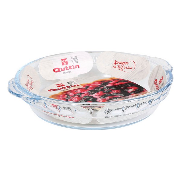 Serving Platter Quttin Glass Circular (750 cc) - serving