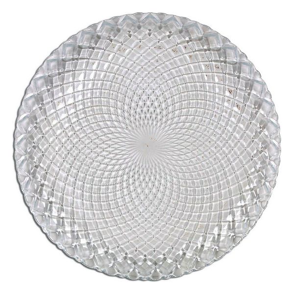 Flat plate La Mediterránea Diamond Glass (ø 27cm) - flat