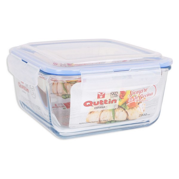 Lunch box Quttin Glass With lid Hermetic - lunch