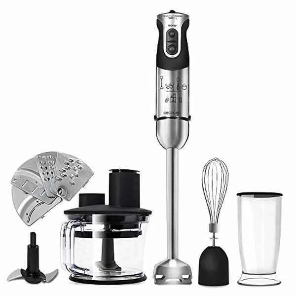 Hand-held Blender Cecotec Powerful Titanium 1000 Pro 1000 W Stainless steel Black (Refurbished A+) - hand