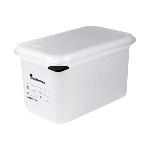 Hermetic Lunch Box Masterpro White Plastic (4,3 L) - hermetic