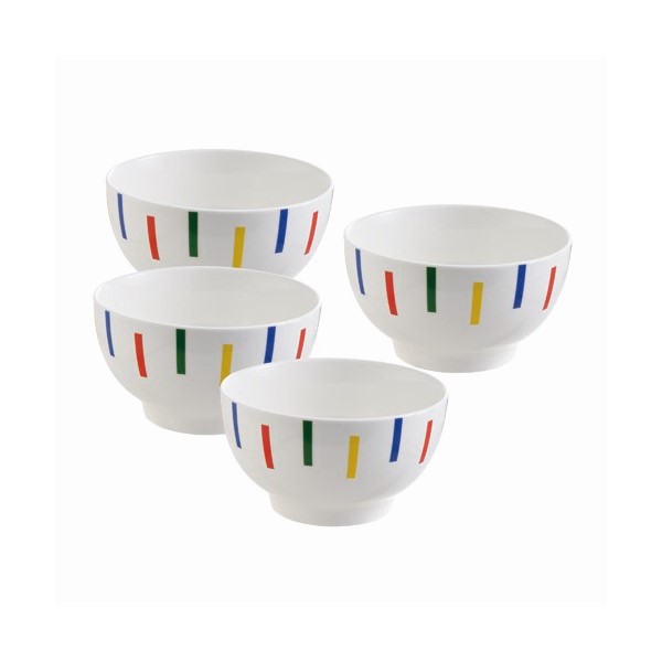 Set of bowls Benetton Po Bone China Porcelain 650 ml (4 uds) - set