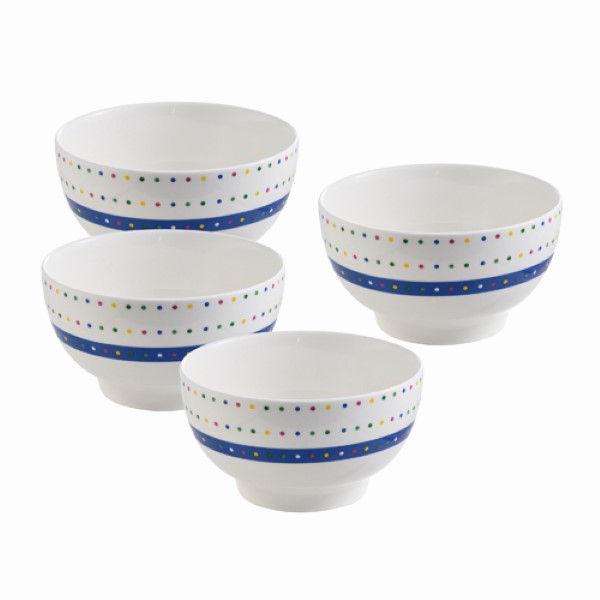 Set of bowls Benetton Addige Bone China Porcelain 650 ml (4 uds) - set