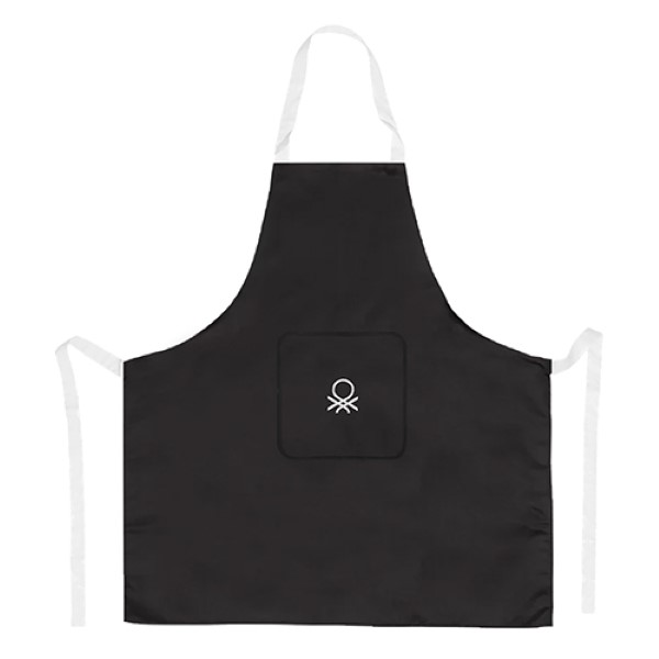 Apron Benetton Black Cotton (3 pcs) - apron