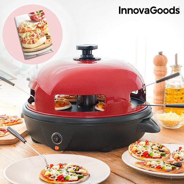 InnovaGoods 700W Pizzini Forno Presto! with Recipe Book - innovagoods