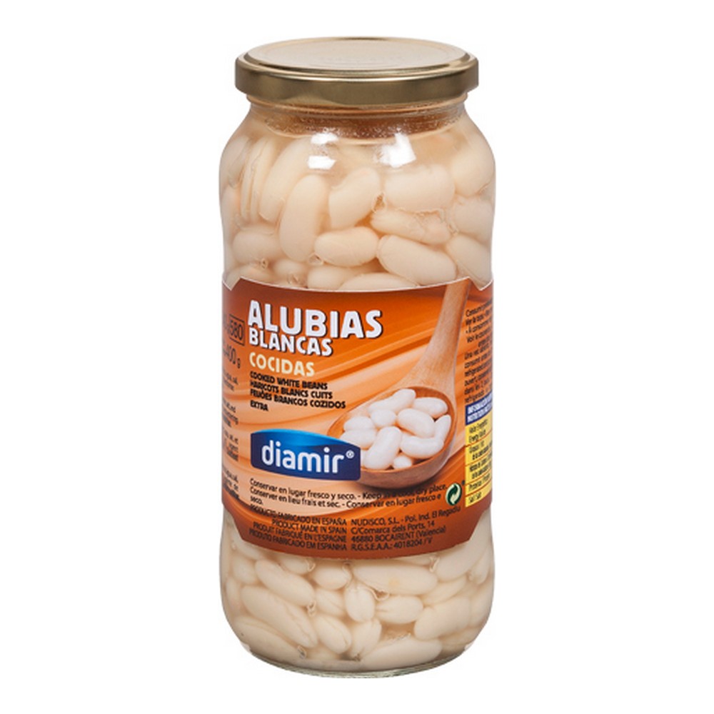 Cooked haricot beans Diamir (580 ml) - cooked