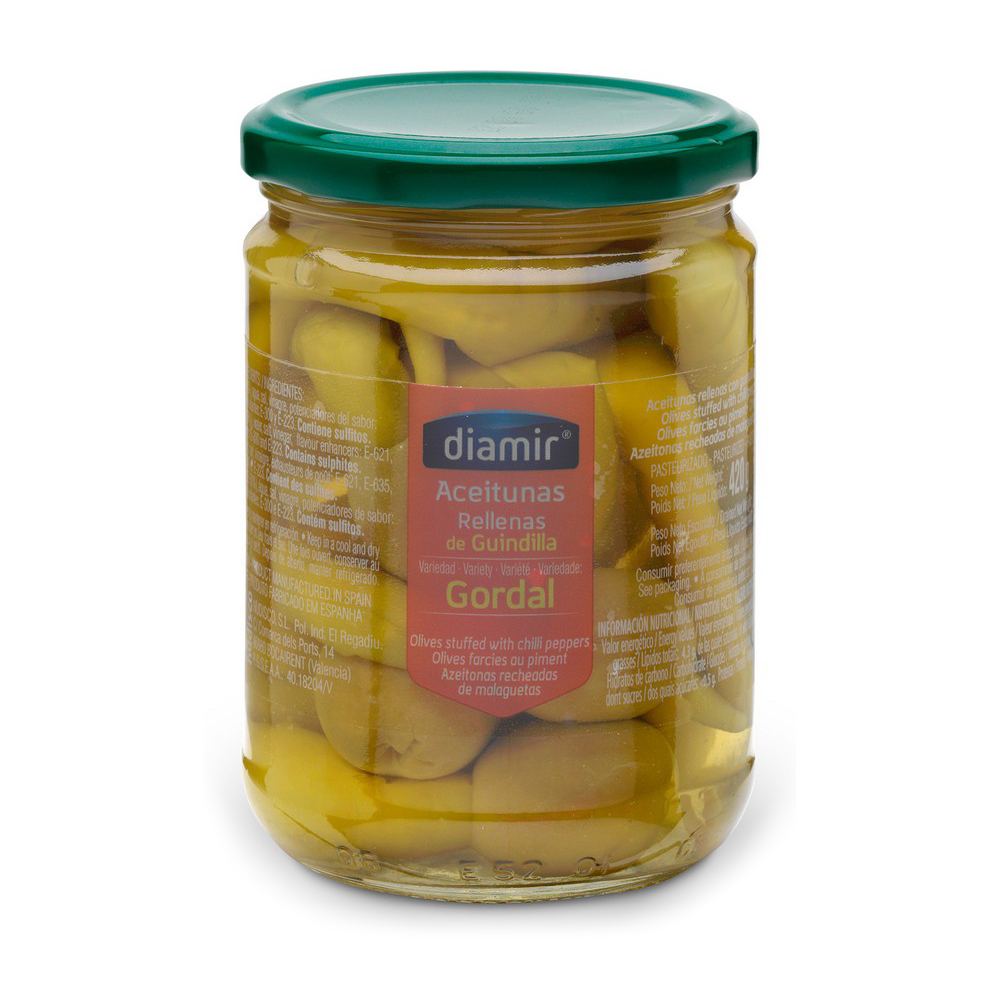 Olives Diamir Gordal Chillies (480 ml)