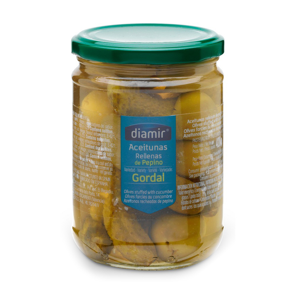 Olives Diamir Gordal Cucumber (480 ml) - olives