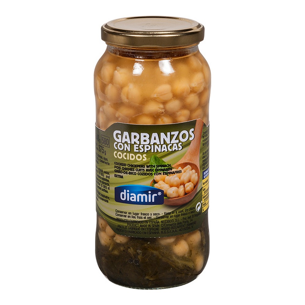 Chickpeas Diamir Spinach (580 ml) - chickpeas