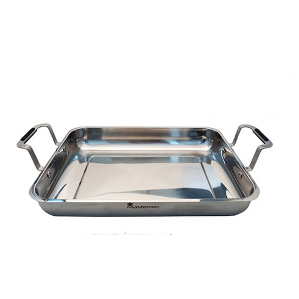 Oven Mould Masterpro Stainless steel Silver (35,4 x 25,6 x 5,6 cm) - oven