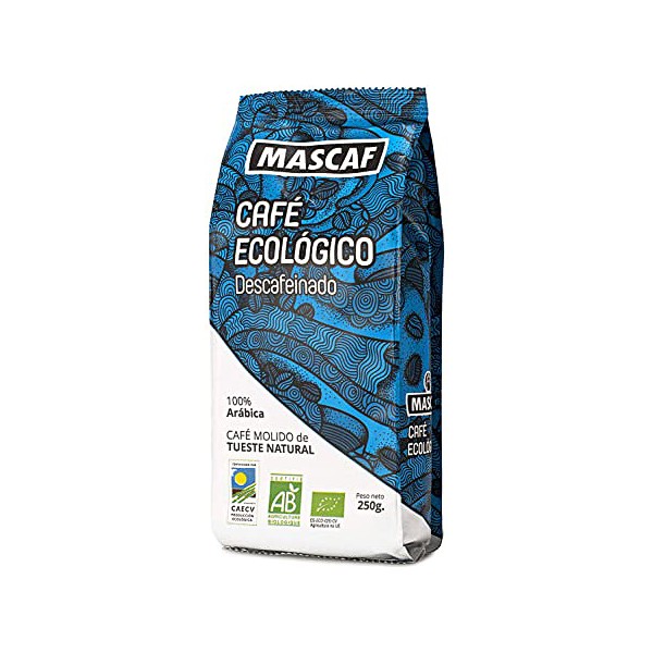 Ground coffee Mascaf Decaffeinated Ecological (250 g) - ground