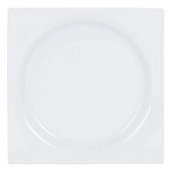 Dessert dish Zen Porcelain White (18 x 18 x 2,5 cm) - dessert