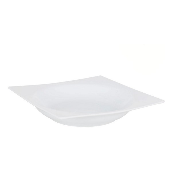 Deep Plate Zen Porcelain White (20 x 20 x 3,5 cm) - deep