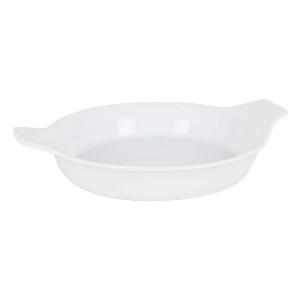 Serving Platter Porcelain White (ø 22 x 4 cm) - serving
