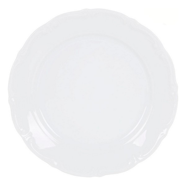 Flat plate Maria Porcelain White (ø 25,5 x 3 cm) - flat