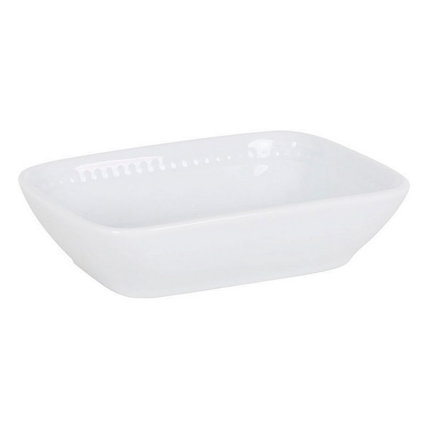 Bowl Collet Rectangular Porcelain White (12 x 8,5 x 3 cm) (12 cc) - bowl