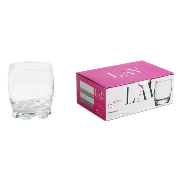 Set of Shot Glasses LAV Adora (6 uds) (80 ml) - set