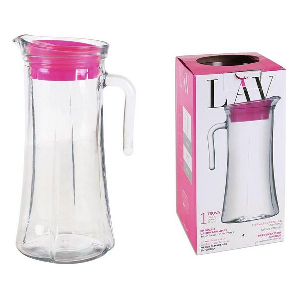 Transparent Glass Jug LAV Truva (1400 ml) - transparent