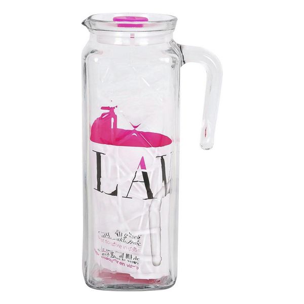 Transparent Glass Jug LAV Line (1200 ml) - transparent