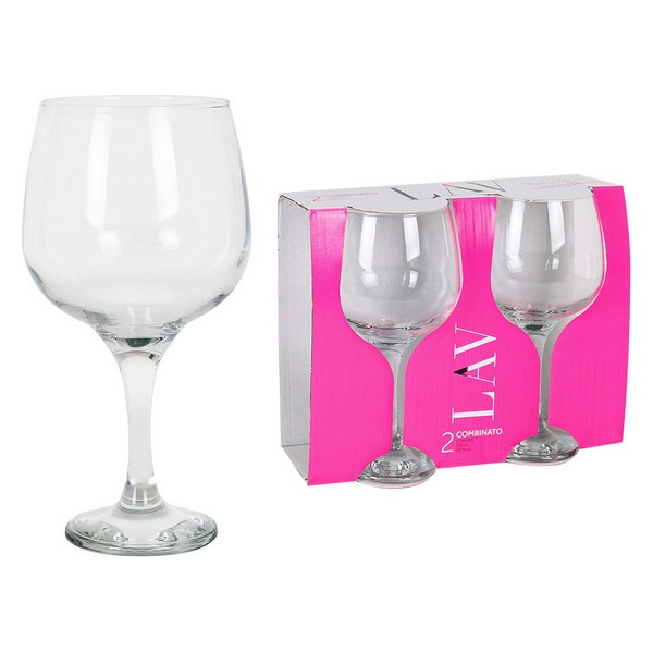 Set of cups LAV Combinato 730 ml Crystal (Pack of 2) - set