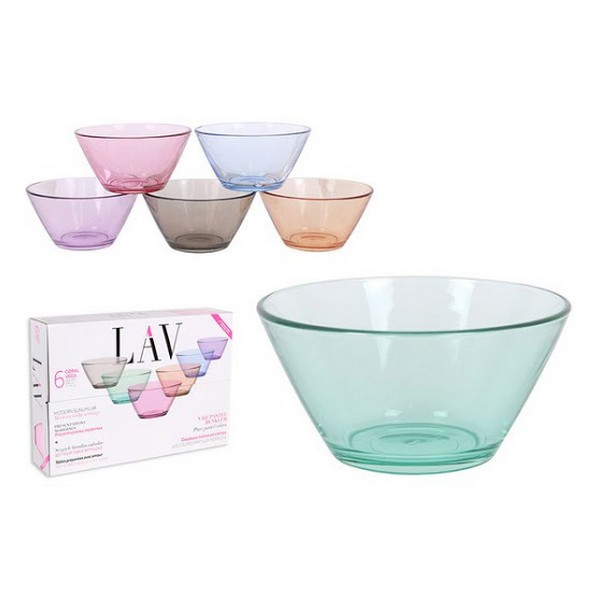 Set of bowls 345 cc (6 pcs) Multicolour - set