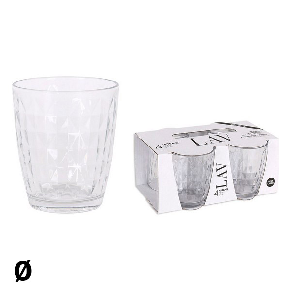 Set of glasses LAV Artemis 415 ml Crystal (4 Uds) - set